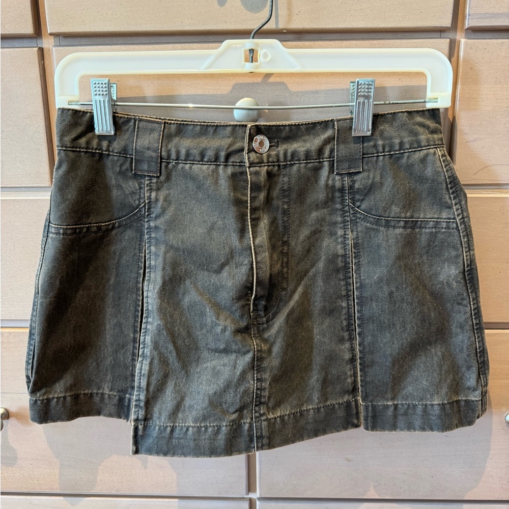 Zara Rustic Brown Denim Skorts Size XS